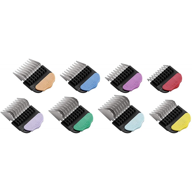 Univerzální přídavné hřebeny ANDIS 24585 magnetické Color - Set 8 ks