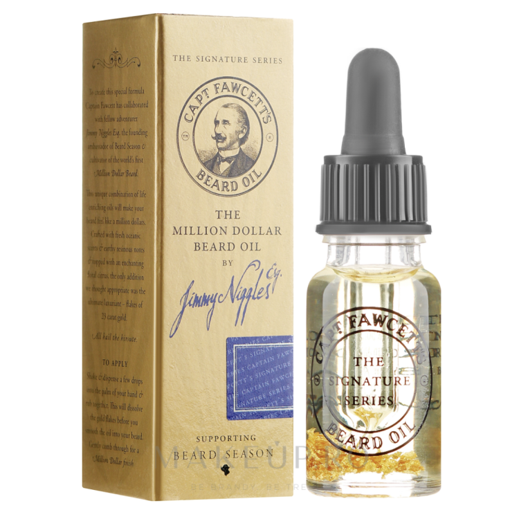 Olej na plnovous Cpt. FAWCETT - The Million Dollar Beard Oil - cestovní balení 10ml
