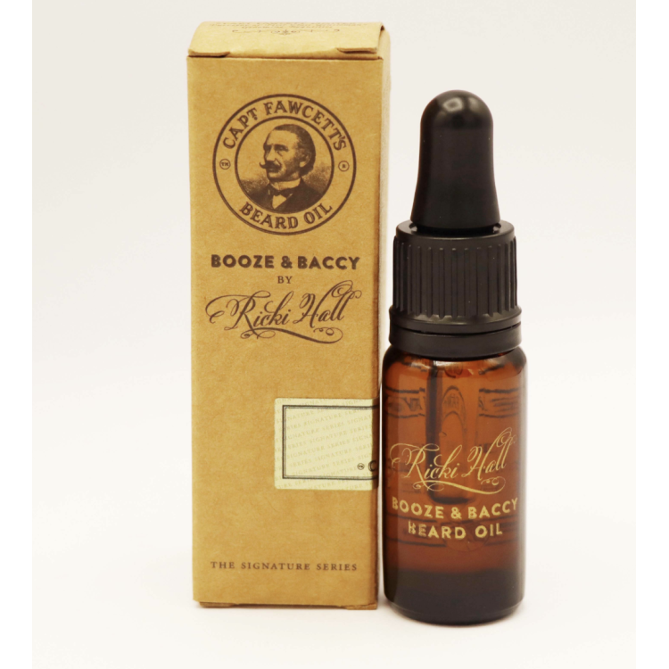 Olej na plnovous Cpt. FAWCETT - Ricki Hall Booze & Baccy - cestovní balení 10ml