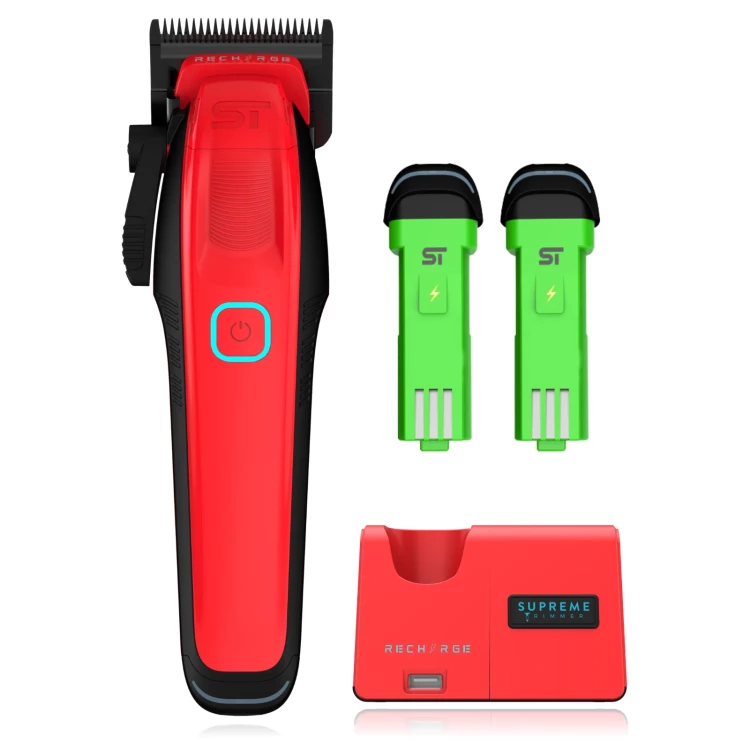 Střihací strojek STpro RECHARGE - red
