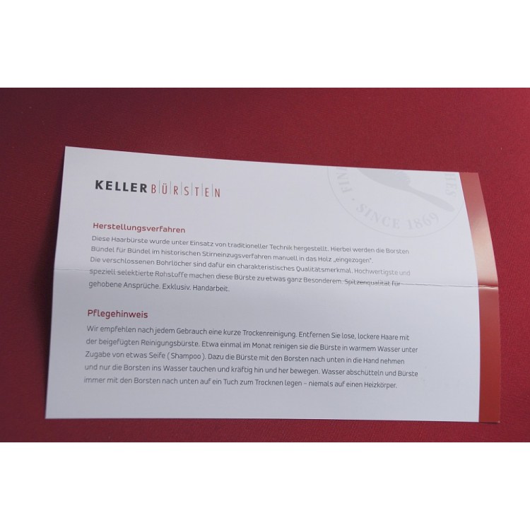 Kartáč KELLER Exclusive Line Oliva - tradiční ruční výroba