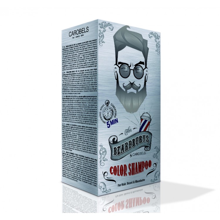 Barvící šampon COLOR SHAMPOO Beardburys - na vlasy a vousy - šedivý