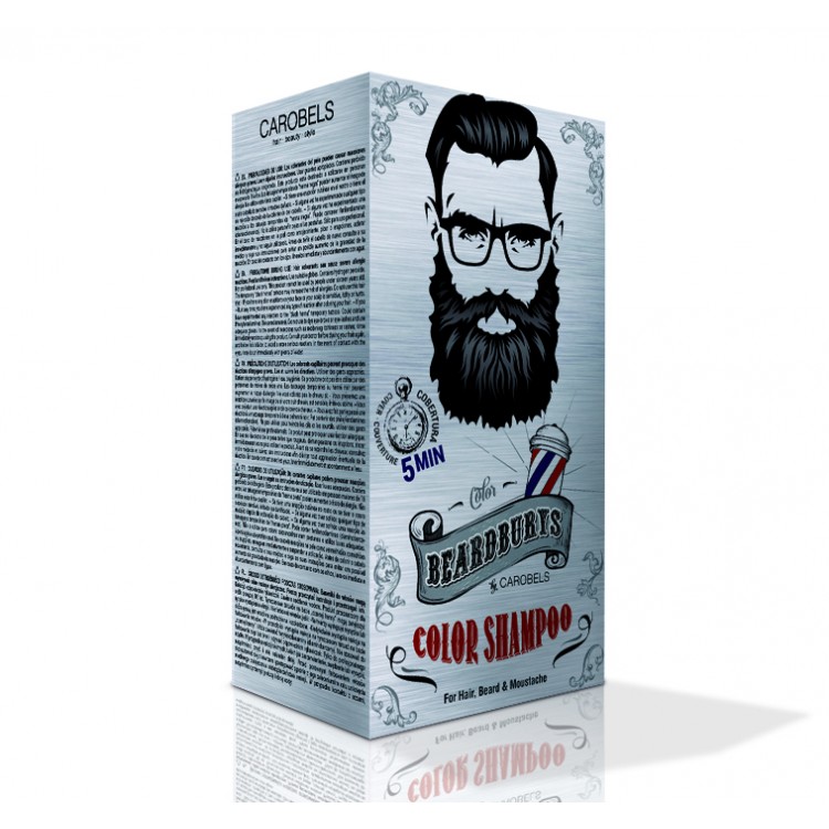 Beardburys barvící šampon na vlasy a vousy-černý
