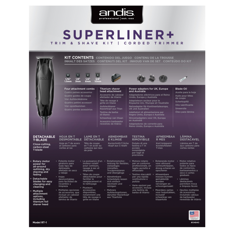 ANDIS 04840 SuperLiner+ RT-1