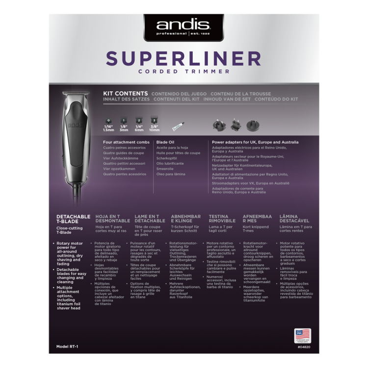 ANDIS 04820 SuperLiner RT-1
