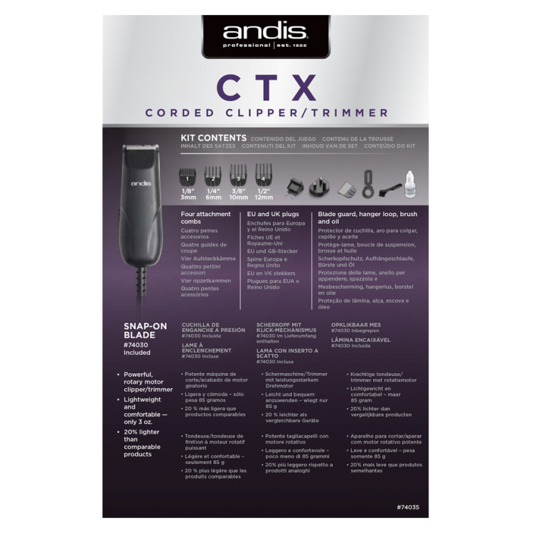 ANDIS 74035 Easy Clip Mini - TC-2 CTX