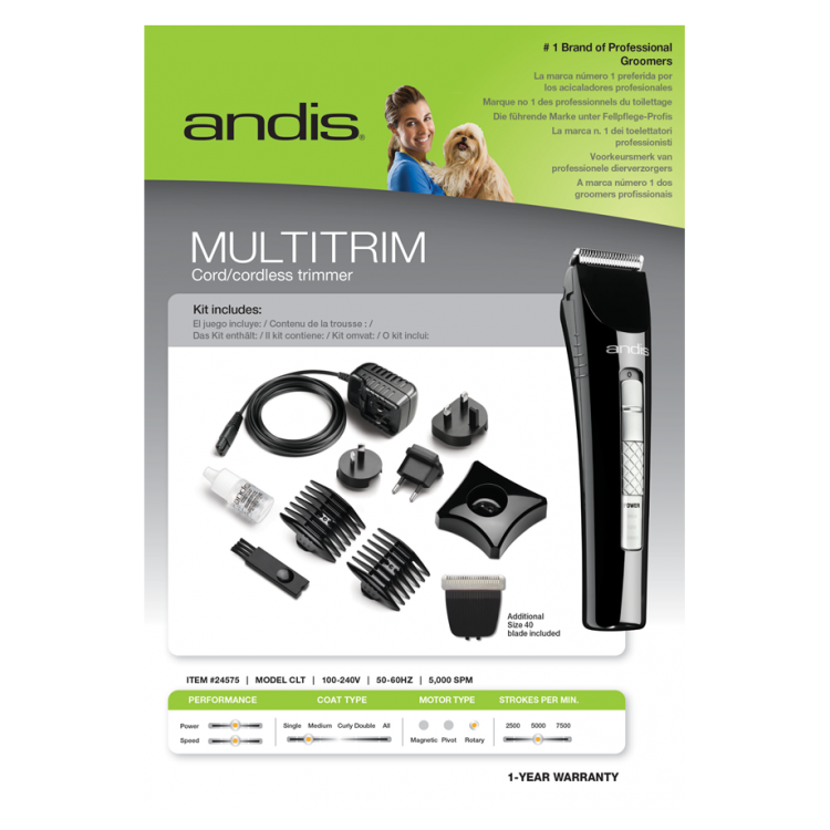 ANDIS 24575 MultiTrim - CLT Cordless