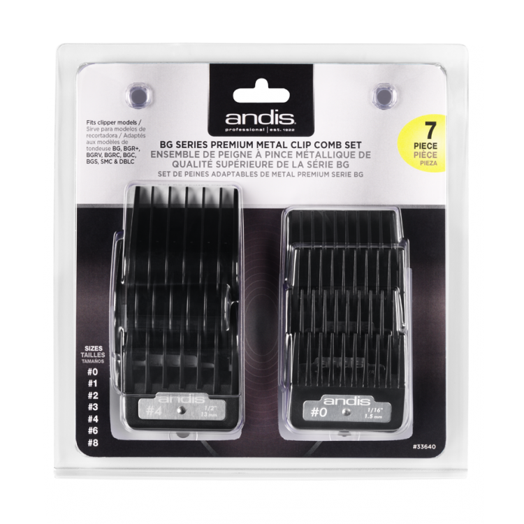 Přídavné hřebeny ANDIS 33640 Premium - Set 7 ks