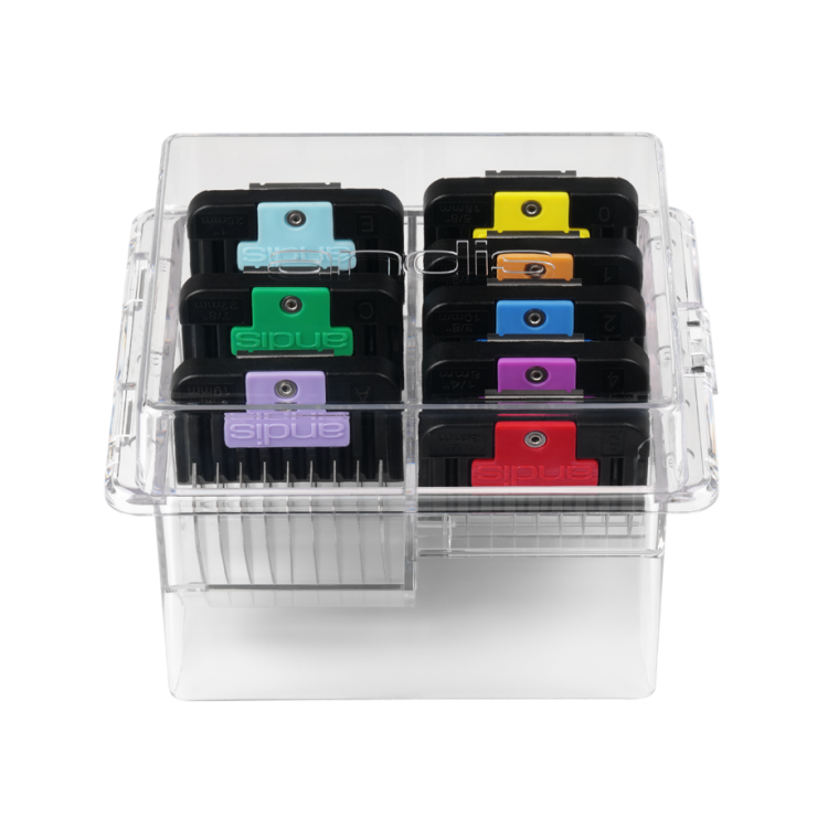 Univerzální přídavné hřebeny ANDIS 24625 AG Color - Set 8 ks