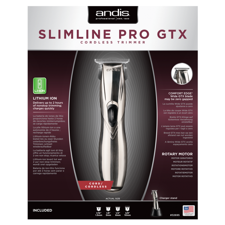 ANDIS 32695 SlimLine Pro Ion - D-8 Wide