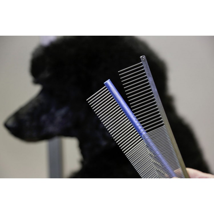 Kovový hřeben AESCULAP VH402 na srst - jednostranný - 190 mm