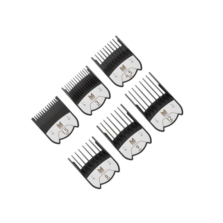 Souprava prémiových magnetických přídavných hřebenů MOSER 1801-7000 - 6 ks ve variabilním organizéru