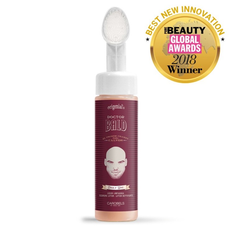 Šampon na pokožku + hydratační mléko DOCTOR BALD Beardburys - 2 x 200 ml - pro muže bez vlasů