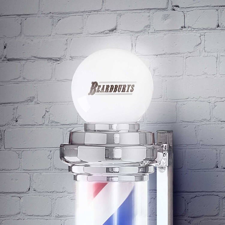 Světelná barber reklama BEARDBURYS