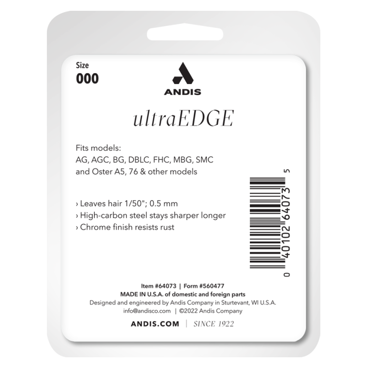 Střihací hlavice ANDIS 64073 Ultra Edge - #000 / 0,5mm
