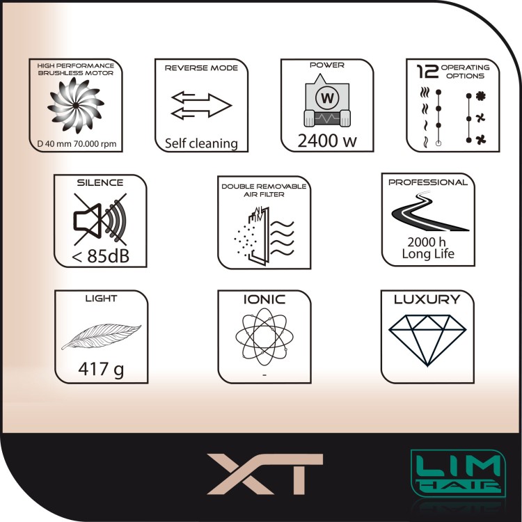 Fén LIM HAIR XT B-RG