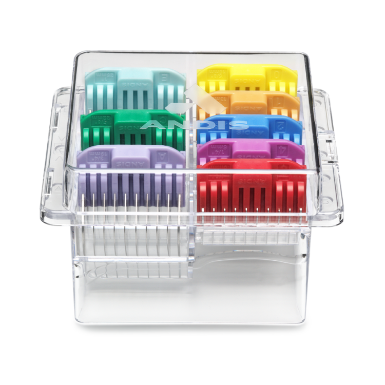 Přídavné hřebeny ANDIS 24650 CTA-1 Color - Set 8 ks