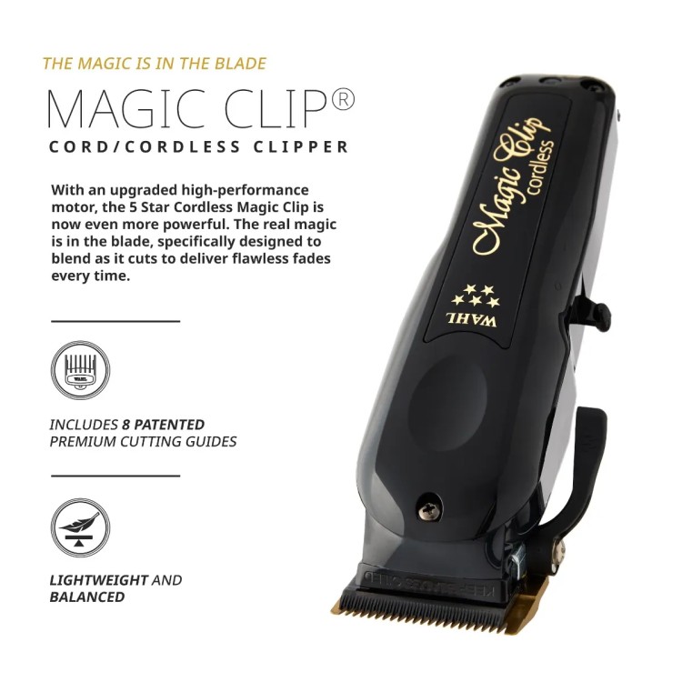 WAHL 3026434 Magic Clip Cordless BLACK