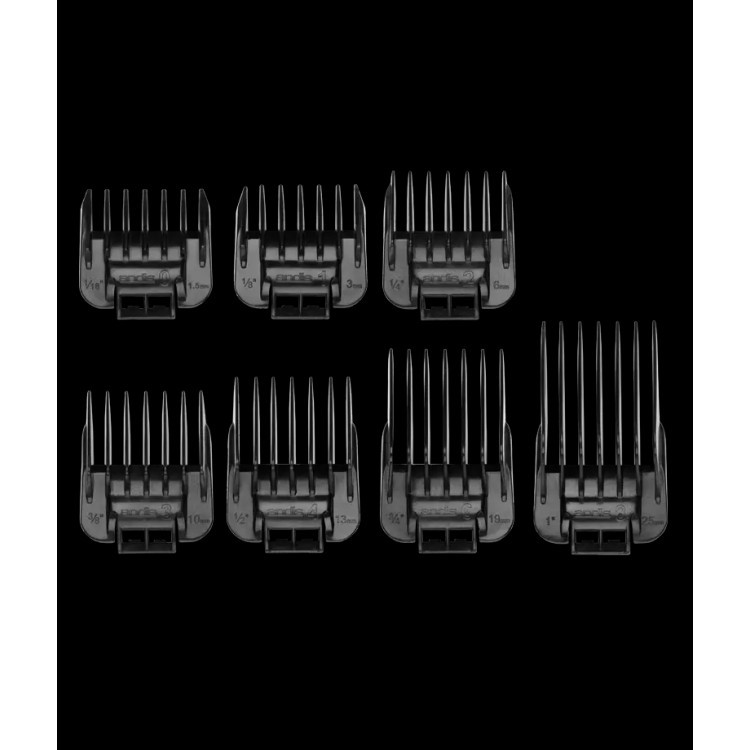 Přídavné hřebeny ANDIS 01380 - Set 7 ks