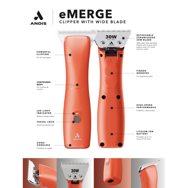 ANDIS eMERGE 30W - Wide