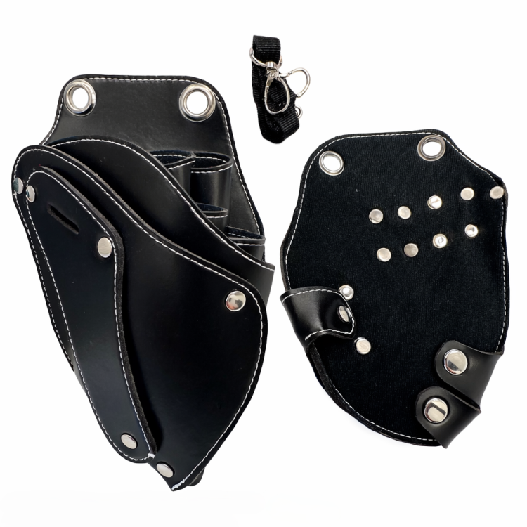 Kadeřnická kapsa na nůžky MS-1406 - hnědé