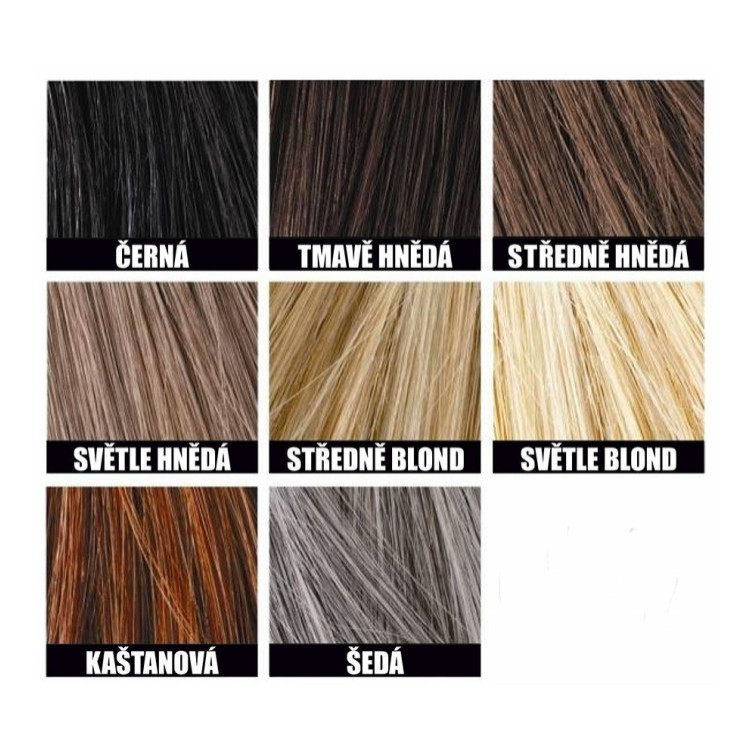 Vlasová vlákna s aplikátorem STpro Hair Think na zahušťování vlasů - černá 25g