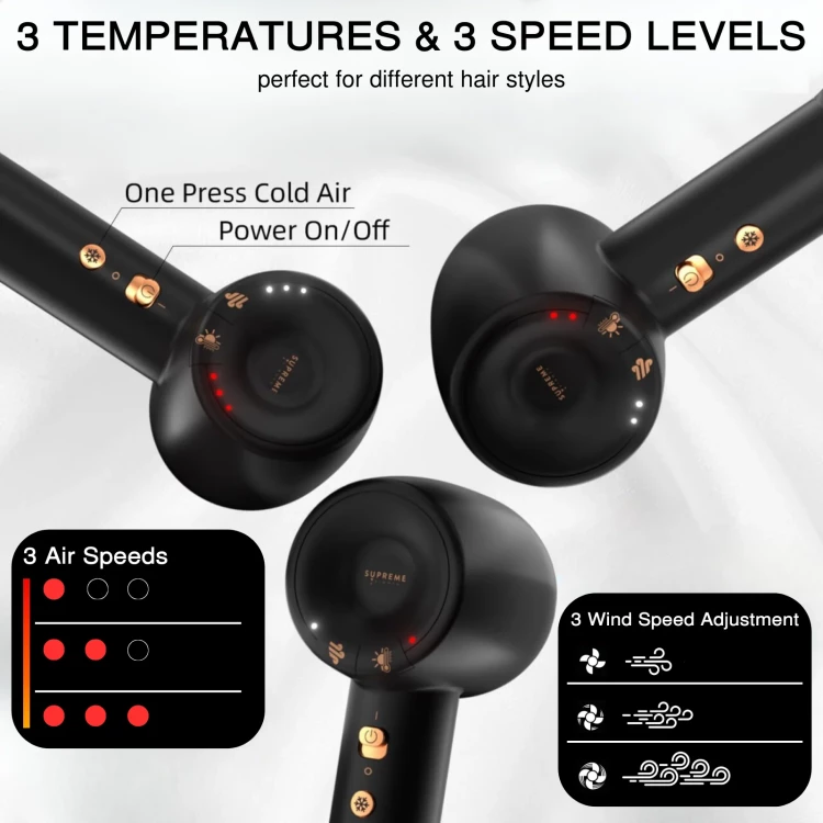 Fén STpro Supreme Kit - black