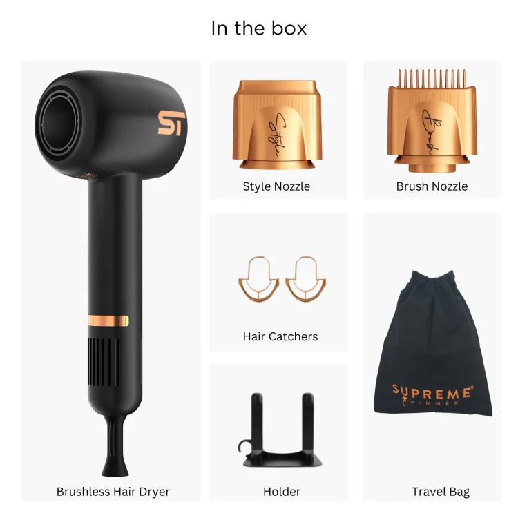 Fén STpro Supreme Kit - black