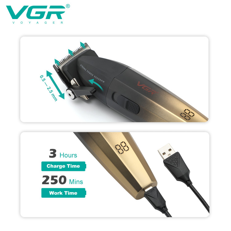 Střihací strojek VGR VOYAGER V-003C Salon Series