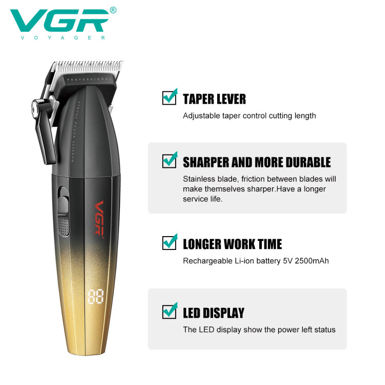 Střihací strojek VGR VOYAGER V-003C Salon Series