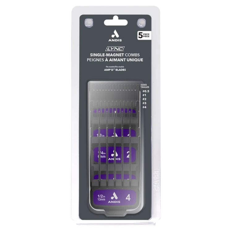 Přídavné hřebeny ANDIS 564994 Color - Set 10 ks