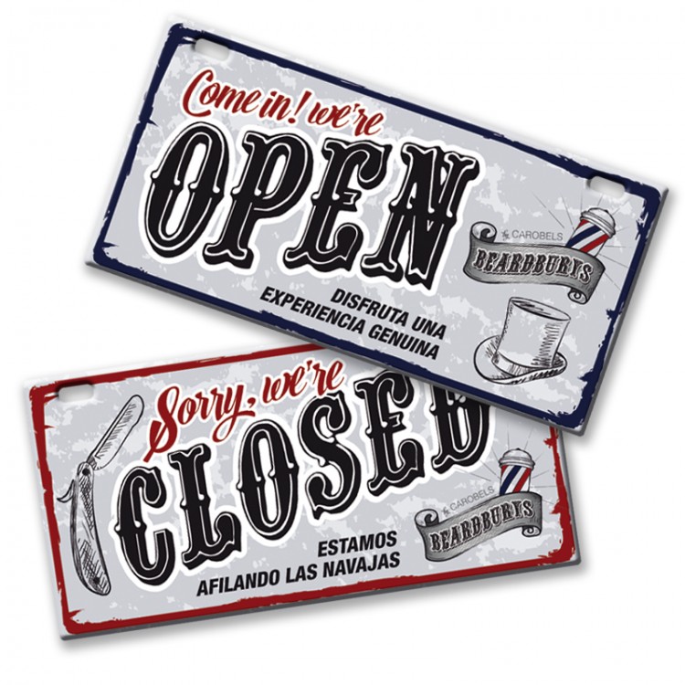 Cedule OPEN / CLOSED Beardburys 0499136