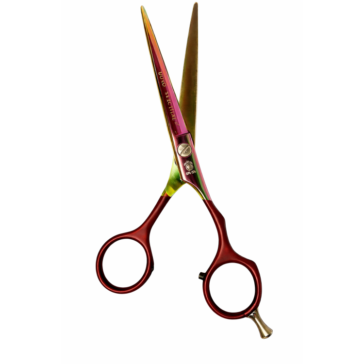 Kadeřnické nůžky DOVO 246 5585 SPECTRAL Red - 5,5"